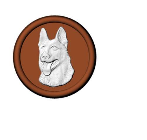 German Shepherd Head Chocolate Mould - Click Image to Close